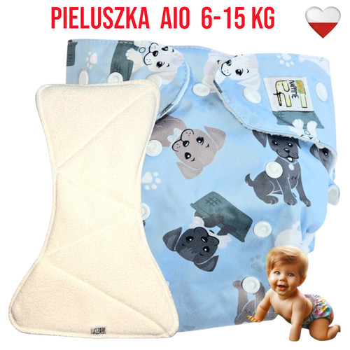 Blue dogs nappime all - dogs, all-in-one