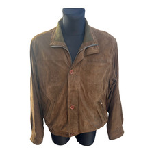 Westbury Herren Jacke Gr XL Braun Echtleder Ziegenvelours Vintage klassisch edel