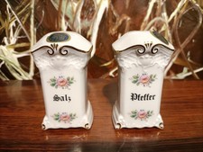 GEROLD Porzellan Germany  - schöner Salz- und Pfefferstreuer - Rosendekor