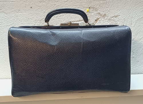 Alte leder arzttasche - alte,