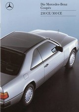 Mercedes-Benz 1989 W124 C124  Coupé 230 CE 300 CE Prospekt / brochure