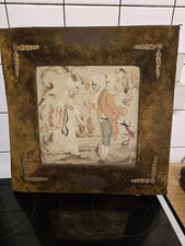 Antikes Bild Gobelin Samt