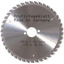 HM Sägeblatt 190 x 30 mm Z 42