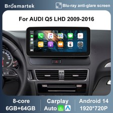 10.25'' Android 14 Autoradio CarPlay 64GB GPS Navi WiFi Für Audi Q5 8R 2009-2016