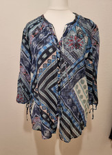 Gerry Weber  Edition de Luxe, Sommer-Bluse Gr. 40, 24% Seide, BW, neuwertig