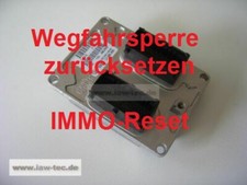 Wegfahrsperre zurücksetzen