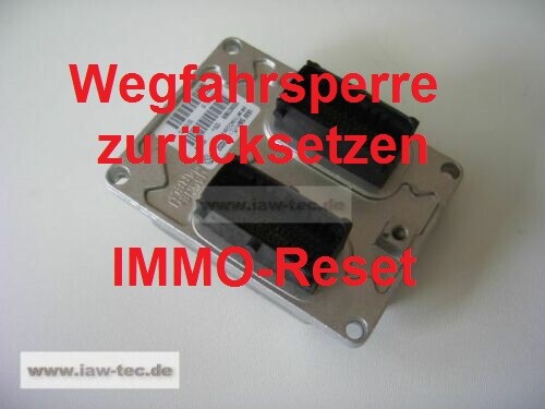 Wegfahrsperre zurücksetzen
