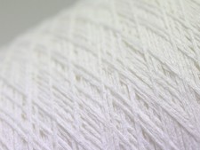 R21 (50€/kg) 1150g SOFT-EFFEKT-BÄNDCHENGARN WEISS (5,5) Zwirn Wolle Garn Strick