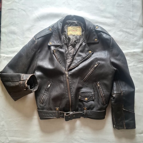 Vintage braune 80er leder - braune,