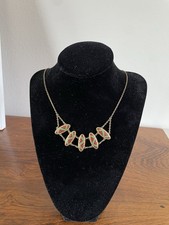 Jugendstil Collier Halskette emaliert um 1920