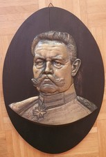 Paul von Hindenburg Generalfeldmarschall , Große Büste  , Konterfei  , Profil .
