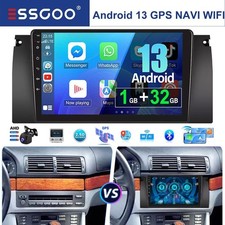 9" Für BMW 5er E39 7er X5 E53 E38 Android 13 Autoradio Carplay GPS NAVI WIFI KAM