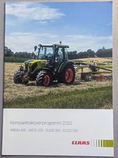 CLAAS Arion 400 Axos 200 Elios 200 300 Kompakt Traktoren Programm 2022 Prospekt