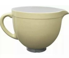 Kitchen Aid Mixer Keramik Schüssel, Teigkanne, Buttergelb, Majestic Yellow Neu in OVP