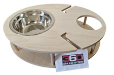 Couchbar, Weinbar mit Edelstahlschale & Glashalter