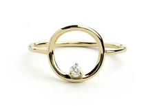 Diamant Solitär Goldring 1