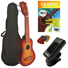 SOPRANUKULELE SUNBURST - IM SET - SCHULE - TASCHE - STIMMGERÄT ET6 - 3xPIK,UK7
