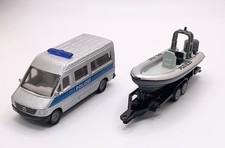 Siku 1638 ,,Polizei Transporter mit Boot ,,guter Zustand,, ,,Siku Super,,