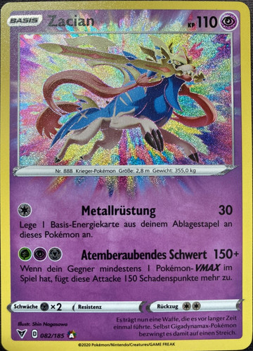 Pokemon zacian amazing rare - amazing,