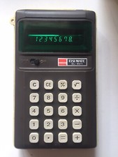 Sharp Elsi Mate 8011 - Taschenrechner mit Fluoreszenzanzeige 70er Jahre -Defekt