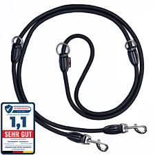 Hundeleine für große Hunde, Doppelleine 3 Meter Paracord, Verstellbare Führleine