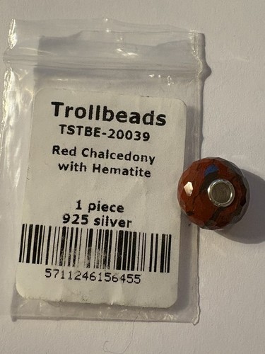 Trollbeads roter chalcedon - trollbeads,