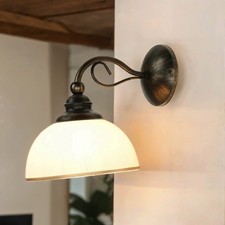 Wandlampe DELMARE Shabby Braun