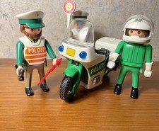 Playmobil - Polzeimotorad Nr. 3983 + 2 Polizisten (Retro Set)