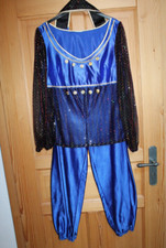 Fasching Haremsdame und Scheich Karneval Kostüm L / XL blau schwarz tadellos