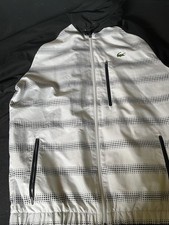 Lacoste Trainingsjacke Herren, Größe M, Weiß/Schwarz