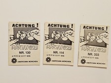 6 Americana München Sammelbilder/ Sticker "Die Schlümpfe" aus dem Jahr 1978