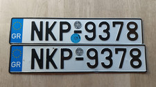 Nummernschilder KFZ Kennzeichen Griechenland super Zustand