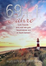 A4 Geburtstagskarte 70 Jahre