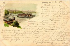 Old postcard postcard Hamburg