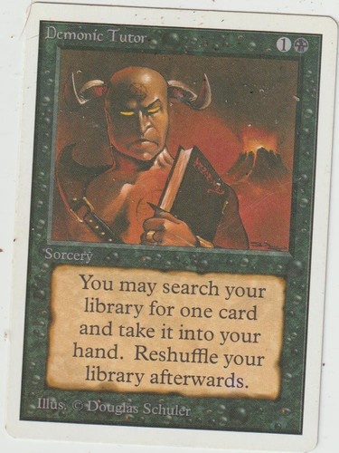 Karte demonic tutor - karte,