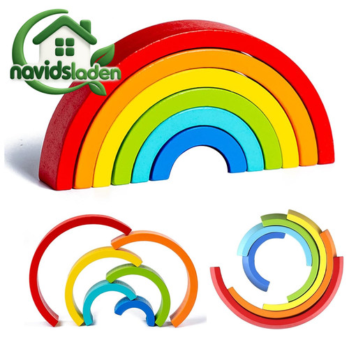 Regenbogen holzspielzeug - regenbogen,