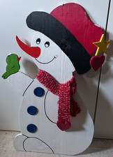 WEIHNACHTEN - Figur - Schneemann  - Spanplatte - Höhe ca. 58  cm