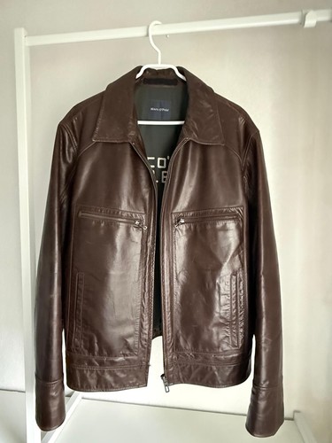 Lederjacke herren braun marc - lederjacke,