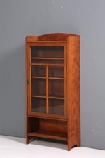 Traumhafte Jugendstil Vitrine Antike Holz Bücherschrank Eiche Antik Schrank 5/6