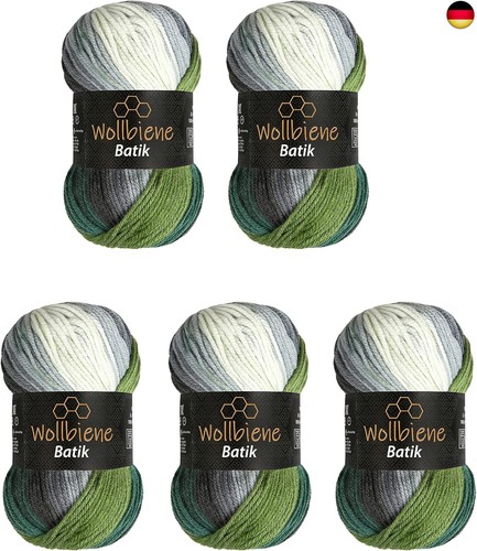 100g wollbiene batik 500 - 5, x