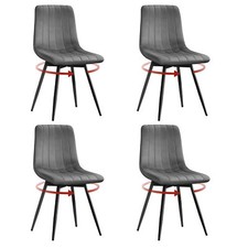 Esszimmerstuhl drehbar 4er Set Drehstuhl Samt Küchenstuhl Polsterstuhl Essstuhl