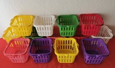 13 Stück quadratische Plastikkörbe Kaufladen-Einkaufskorb Behälter Kunststoff