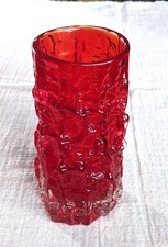 Whitefriars Vase rubinrote