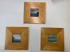 Weihnachtsgeschenk Seidenmalerei 3 kunstvolle  Originale Bilder