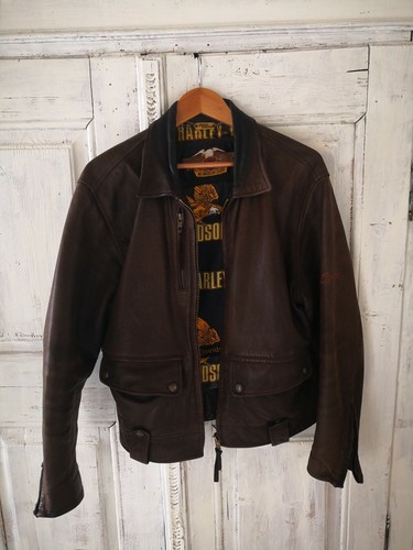 Vintage leder jacke harley - jacke,