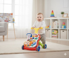 Bunter Laufwagen mit