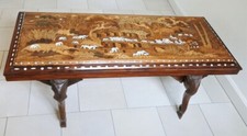 Prächtiger Indischer Couchtisch mit Intarsien, Erbstück, Elephantentisch