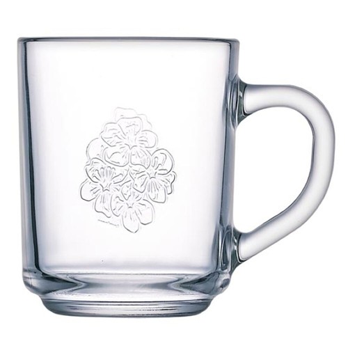 Glas becher floral - becher,