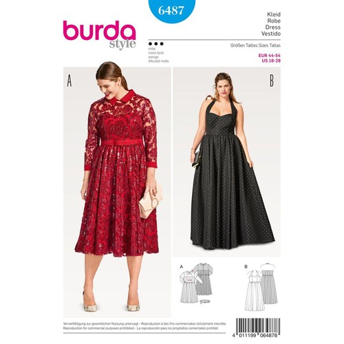 Burda schnittmuster 6487 - schnittmuster,