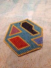 Alter kleiner Glasperlen kleine Walzenperlen Untersetzer